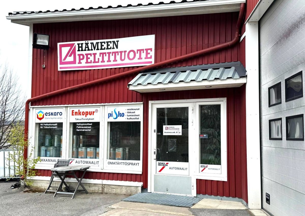 Hämeen Peltituote myymälä Hämeenlinnassa – Luukkaankatu 2 A